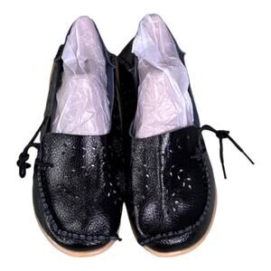 Cilool Leather Loafers Black Size US 9.5/ UK 41